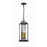 Crystorama Aspen 4 Light Outdoor Pendant, Matte Black