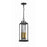 Crystorama Aspen 4 Light Outdoor Pendant, Matte Black
