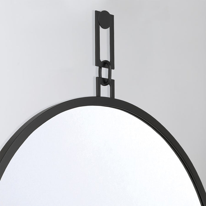 Crystorama Alston 40" Mirror, Matte Black