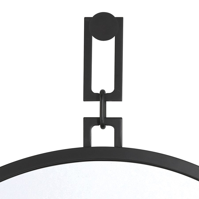 Crystorama Alston 40" Mirror, Matte Black