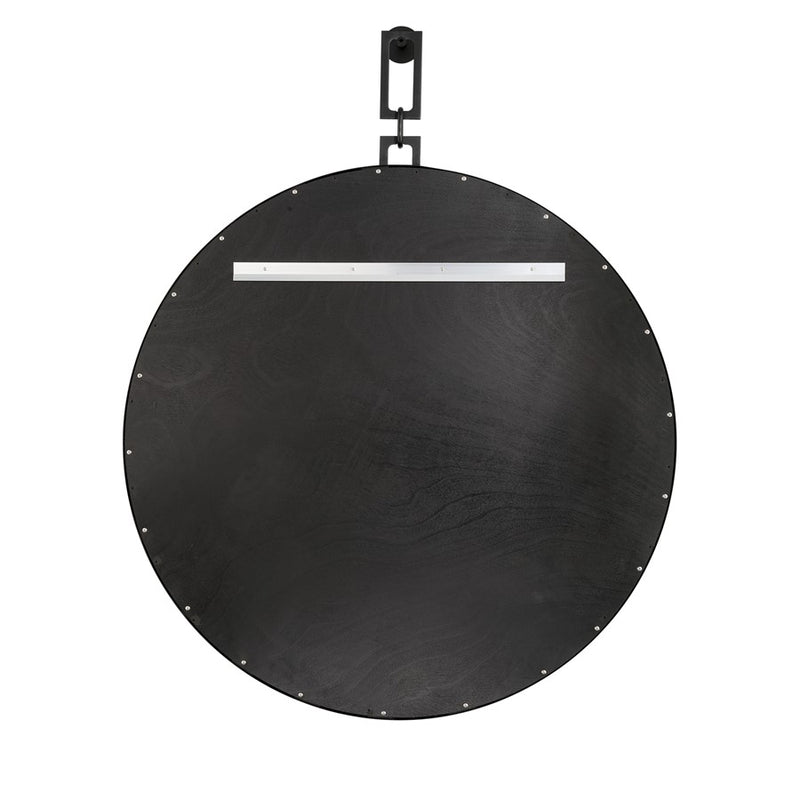 Crystorama Alston 40" Mirror, Matte Black