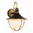 Crystorama Atlas 1 Light 60W Outdoor Sconce, Black/Gold/White
