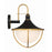 Crystorama Atlas 3 Light Outdoor Sconce, Black/Gold/White