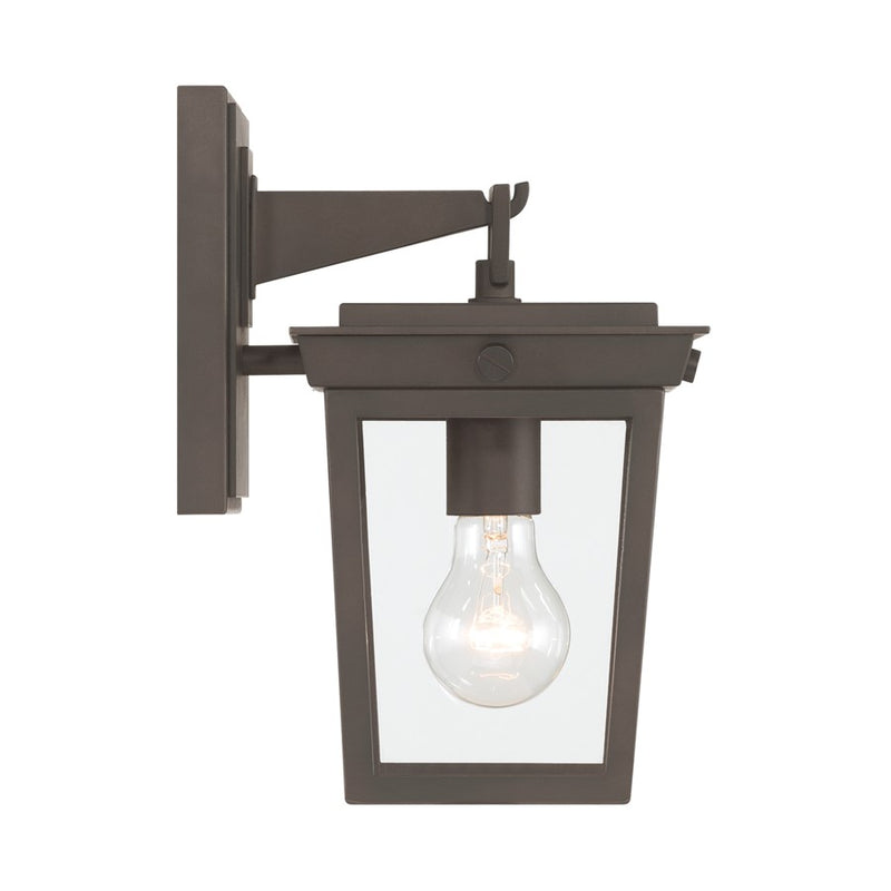 Crystorama Belmont 1 Light 6.5" Outdoor Sconce, Twilight Bronze