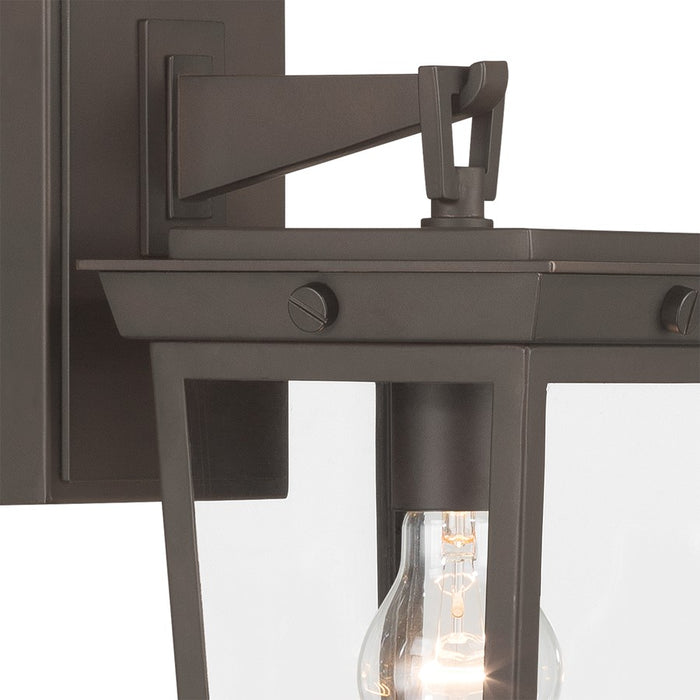 Crystorama Belmont 1 Light 6.5" Outdoor Sconce, Twilight Bronze