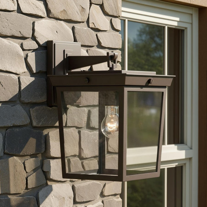 Crystorama Belmont 1 Light 9.5" Outdoor Sconce, Twilight Bronze