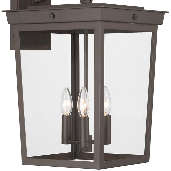 Crystorama Belmont 3 Light 12" Outdoor Sconce, Twilight Bronze