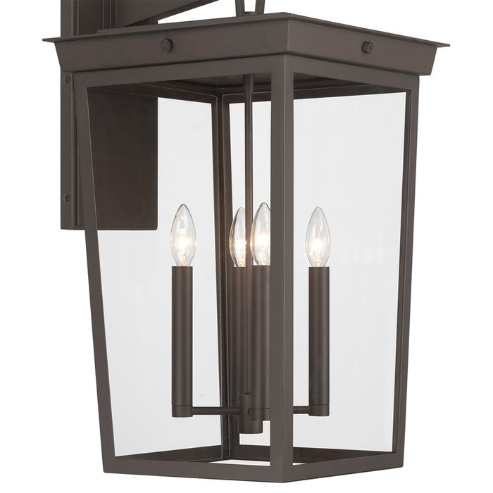 Crystorama Belmont 4 Light 14" Outdoor Sconce, Twilight Bronze
