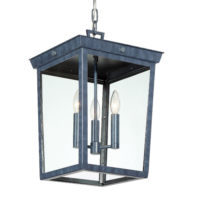 Crystorama Belmont 3 Light Pendant, Graphite