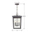 Crystorama Belmont 3 Light Pendant, Graphite