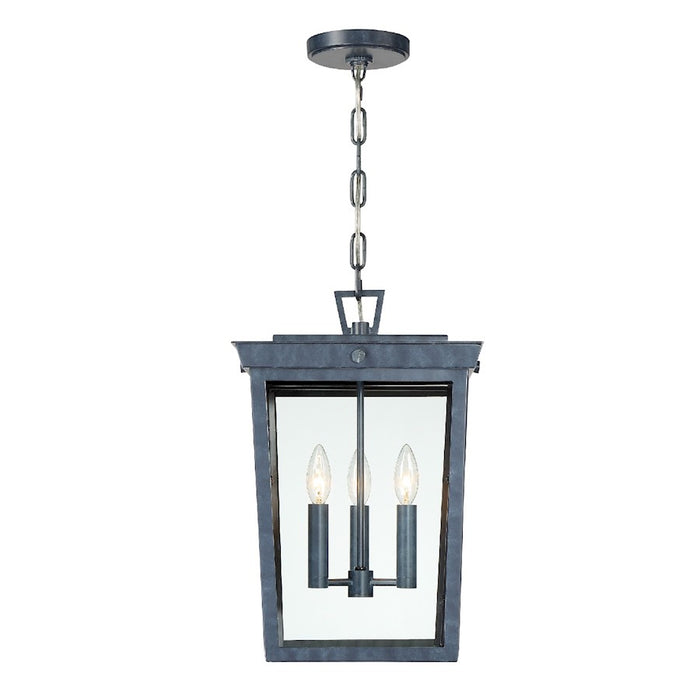 Crystorama Belmont 3 Light Pendant, Graphite