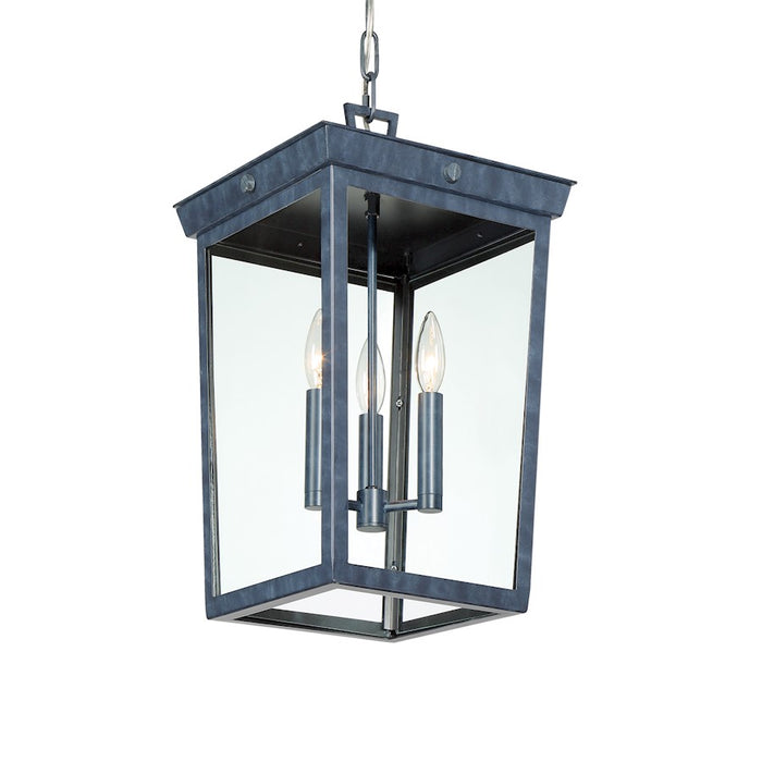 Crystorama Belmont 3 Light Pendant, Graphite
