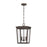 Crystorama Belmont 3 Light 12" Outdoor Pendant, Twilight Bronze - BEL-A8065-TZ