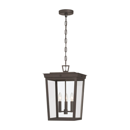 Crystorama Belmont 3 Light 12" Outdoor Pendant, Twilight Bronze - BEL-A8065-TZ
