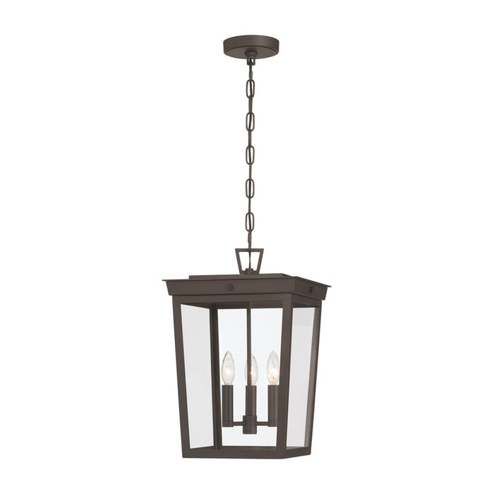Crystorama Belmont 3 Light 12" Outdoor Pendant, Twilight Bronze - BEL-A8065-TZ