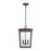 Crystorama Belmont 3 Light 12" Outdoor Pendant, Twilight Bronze