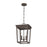 Crystorama Belmont 3 Light 12" Outdoor Pendant, Twilight Bronze