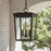 Crystorama Belmont 3 Light 12" Outdoor Pendant, Twilight Bronze