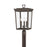 Crystorama Belmont 3 Lt 12" Outdoor Post Light, Twilight Bronze - BEL-A8069-TZ