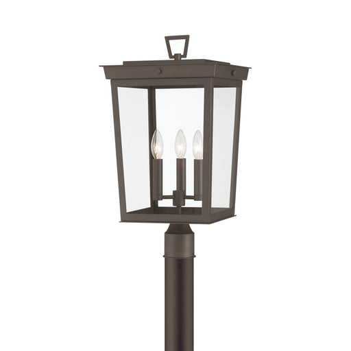 Crystorama Belmont 3 Lt 12" Outdoor Post Light, Twilight Bronze - BEL-A8069-TZ