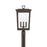Crystorama Belmont 3 Lt 12" Outdoor Post Light, Twilight Bronze