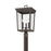 Crystorama Belmont 3 Lt 12" Outdoor Post Light, Twilight Bronze