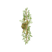 Crystorama Bridget 8.25in 4-Light Wall Sconce | Coastal Soft Gold Steel and Green Glass | Bathroom & Bedroom Accent | 8.25 x 5 x 24 in | Model BGT-332-SG-GR