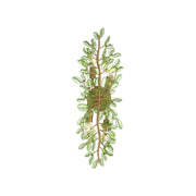 Crystorama Bridget 8.25in 4-Light Wall Sconce | Coastal Soft Gold Steel and Green Glass | Bathroom & Bedroom Accent | 8.25 x 5 x 24 in | Model BGT-332-SG-GR