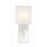 Crystorama Brent 1 Light Sconce, Polished Nickel