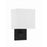 Crystorama Brent 1 Light Sconce, Black Forged