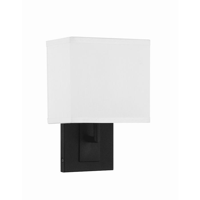 Crystorama Brent 1 Light Sconce, Black Forged