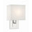 Crystorama Brent 1 Light 10" Sconce, Polished Nickel