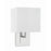 Crystorama Brent 1 Light 10" Sconce, Polished Nickel