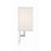 Crystorama Brent 1 Light 10" Sconce, Polished Nickel