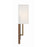 Crystorama Brent 1 Light Sconce, Matte Black/Vibrant Gold