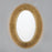 Crystorama Broche 1 Light 31.25" Mirror, Antique Gold