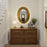Crystorama Broche 1 Light 31.25" Mirror, Antique Gold