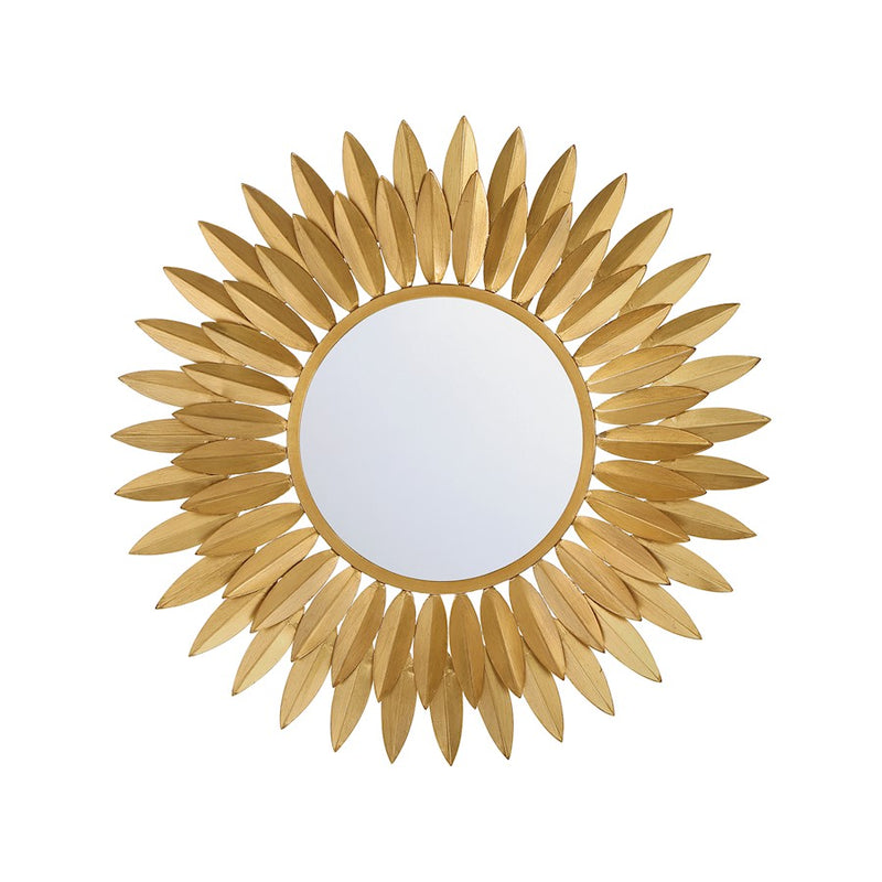 Crystorama Broche 20" Mirror, Antique Gold