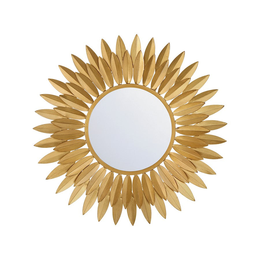 Crystorama Broche 20" Mirror, Antique Gold - BRH-M520-GA
