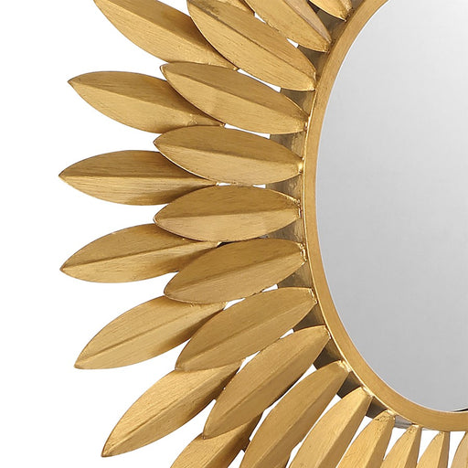 Crystorama Broche 20" Mirror, Antique Gold