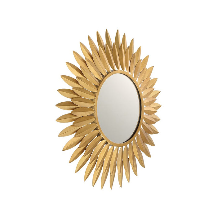 Crystorama Broche 20" Mirror, Antique Gold