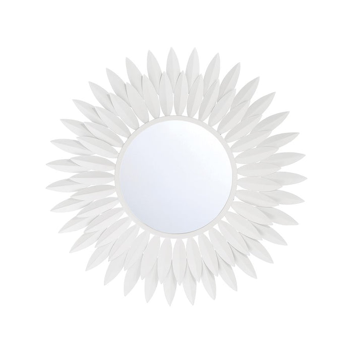 Crystorama Broche 20" Mirror, Matte White