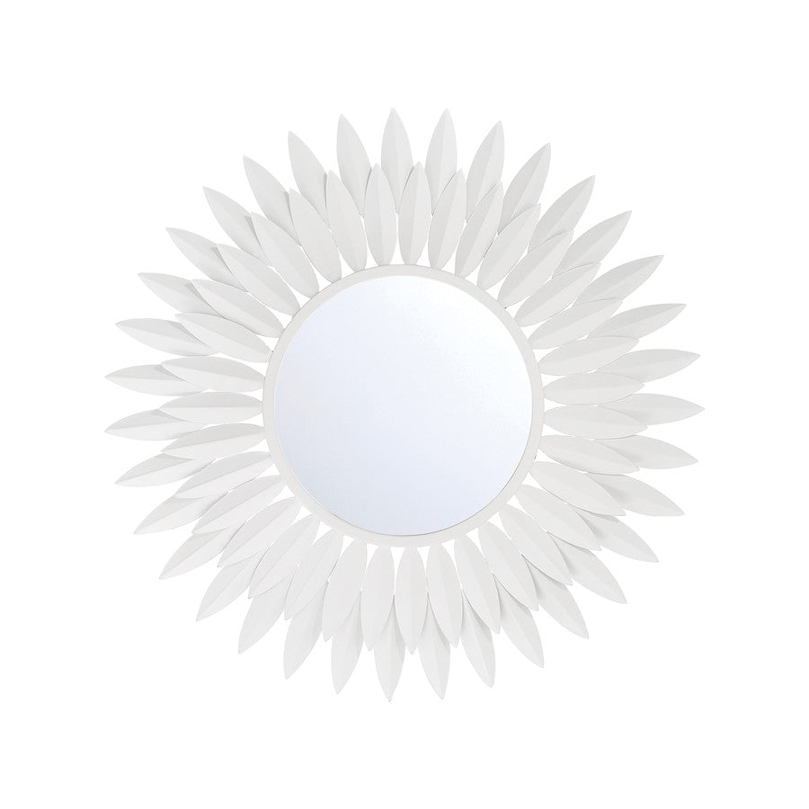 Crystorama Broche 20" Mirror, Matte White