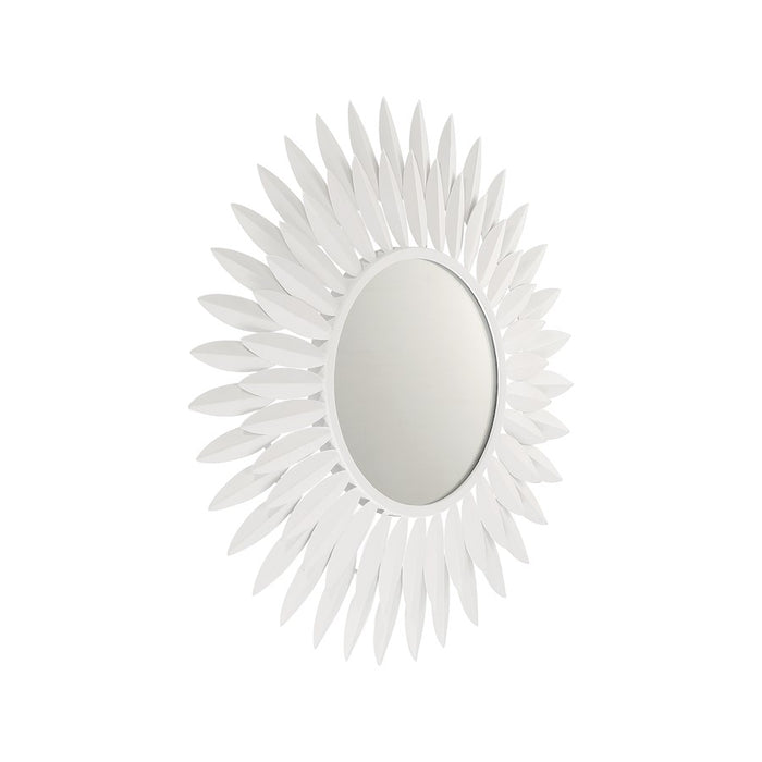 Crystorama Broche 20" Mirror, Matte White