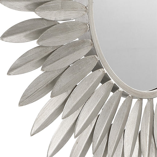 Crystorama Broche 20" Mirror, Antique Silver