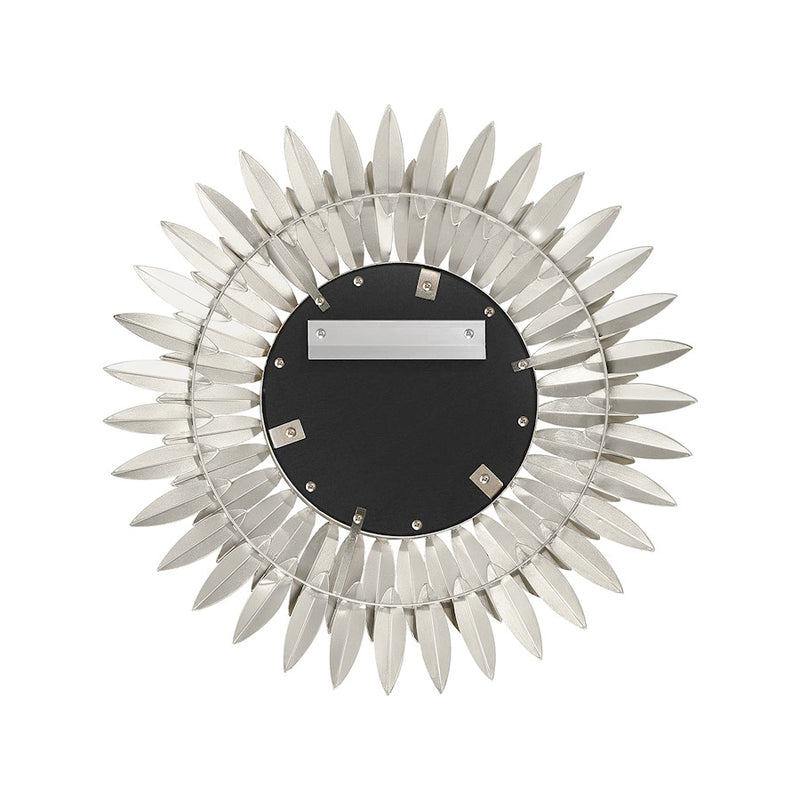 Crystorama Broche 20" Mirror, Antique Silver