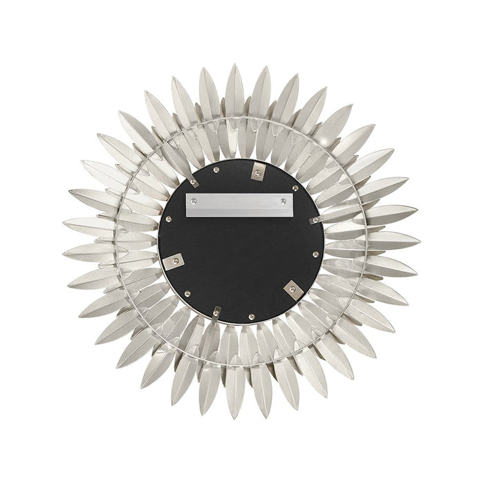 Crystorama Broche 20" Mirror, Antique Silver