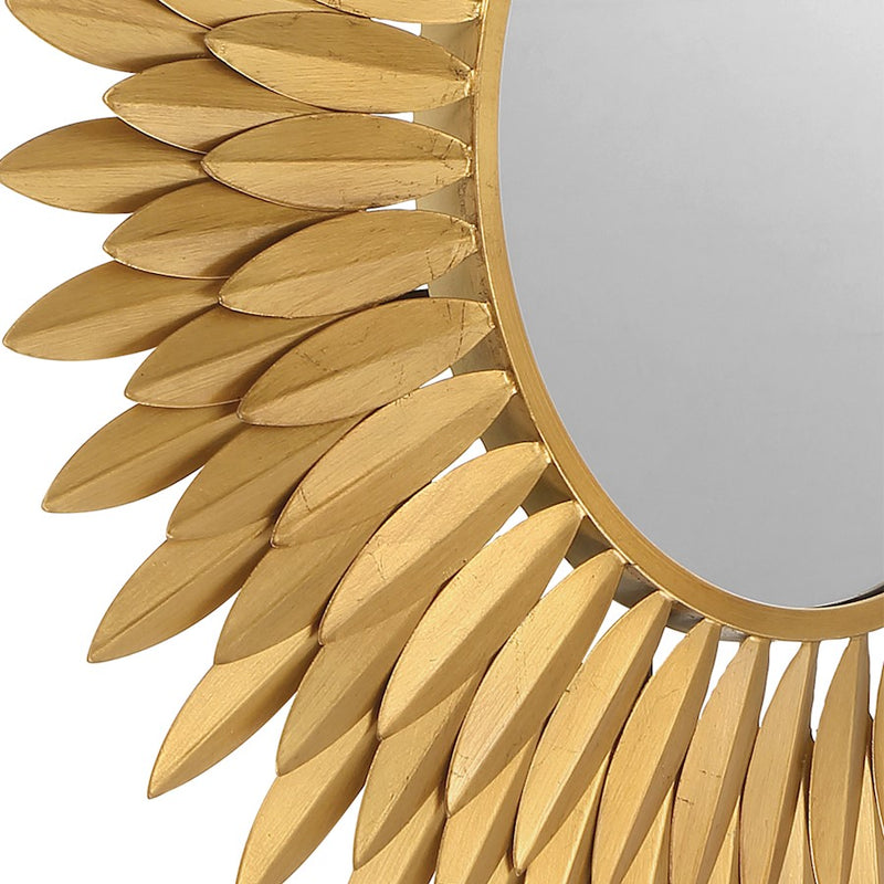 Crystorama Broche 24" Mirror, Antique Gold