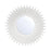 Crystorama Broche 24" Mirror, Matte White - BRH-M524-MT
