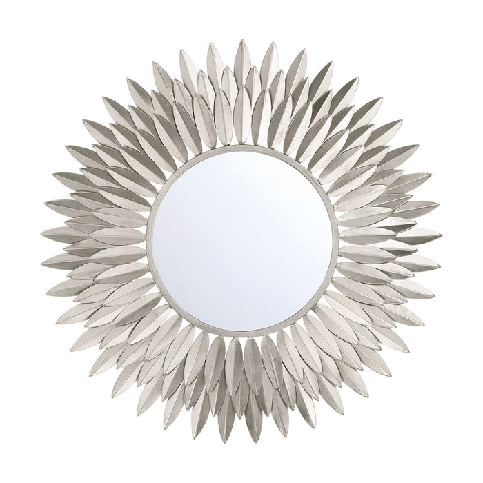 Crystorama Broche 24" Mirror, Antique Silver - BRH-M524-SA